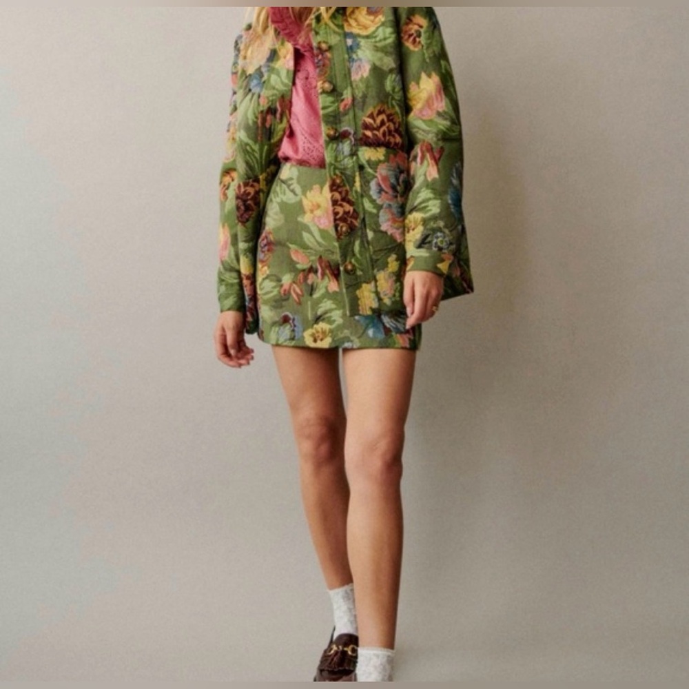 Sezane skirt and jacket set
